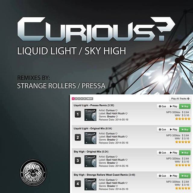 DJ CURIOUS  Liquid Light Album Cover